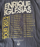 Anvil Men's Enrique Iglesias Tour 2012 Black Short Sleeve Shirt Size Small
