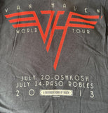 Delta Men's Van Halen World Tour 2013 A Different Kind of Truth Shirt Size Small