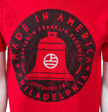 Murina Men's Made In America Philadelphia Liberty Bell Red Shirt Size Small