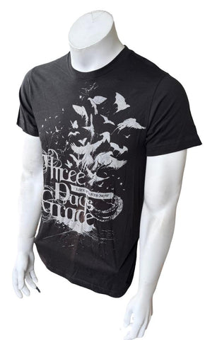 Tultex Men's Three Days Grace Life Starts Now Graphic Black Shirt Size Small