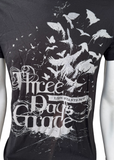 Tultex Men's Three Days Grace Life Starts Now Graphic Black Shirt Size Small
