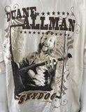 Anvil Men's Duane Allman Skydog Graphic Beige Short Sleeve Shirt Size 3XL