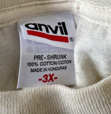 Anvil Men's Duane Allman Skydog Graphic Beige Short Sleeve Shirt Size 3XL