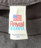 Royal Apparel Men's Made In America 2012 Black Short Sleeve Shirt Size Medium