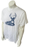 Anvil Men's Team Realtree Buck Graphic White Short Sleeve Shirt Size Large