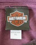 Harley Davidson Women's Graphic Purple Short Sleeve Shirt Size X-Large