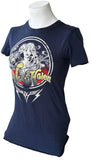 Bay Island Women's Van 2012 Navy Short Sleeve Shirt Size Small