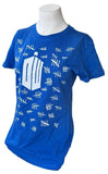 Ripple Junction Women's Doctor Who Tally Marks Graphic Blue Shirt Size Large