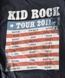 Bay Island Women's Kid Rock Born Free 2011 Tour Black Shirt Size Large