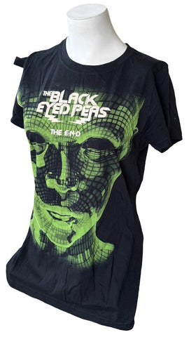 Bay Island Women's The Black Eyed Peas The End Graphic Black Shirt Size Large