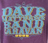 Next Level Women's Dave Matthews Band Caravan 2011 Purple Shirt Size Large