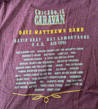 Next Level Women's Dave Matthews Band Caravan 2011 Purple Shirt Size Large