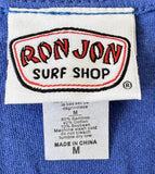 Ron Jon Surf Shop Women's Heart Cocoa Beach Graphic Blue Shirt Size Medium