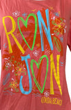 Ron Jon Surf Shop Women's Heart Cocoa Beach Graphic Orange Shirt Size Medium