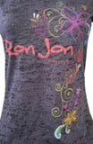 Next Level Women's Ron Jon Cocoa Beach Black Short Sleeve Shirt Size M