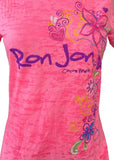 Next Level Women's Ron Jon Cocoa Beach Pink Short Sleeve Shirt Size Medium