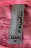 Next Level Women's Ron Jon Cocoa Beach Pink Short Sleeve Shirt Size Medium