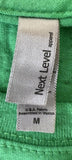 Next Level Women's Ron Jon Cocoa Beach Green Short Sleeve Shirt Size Medium