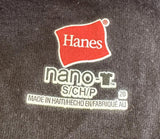 Hanes Women's Rod Stewart Singing Graphic Black Short Sleeve Shirt Size Small