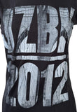 Tultex Women's Jay-Z JZBK 2012 Graphic Black Short Sleeve Shirt Size Small