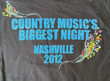 Anvil Women's CMA 46th Awards Nashville 2012 Black Short Sleeve Shirt Size Small