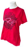 Hanes Women's Rascal Flatts Graphic Red Short Sleeve Shirt Size Large