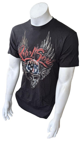Next Level Men's Kid Rock Rebel Soul Tour 2013 Graphic Black Shirt Size Medium