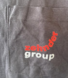 Anvil Men's Zehnder Group Graphic Black Short Sleeve Pocket Shirt Size Large
