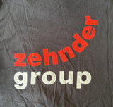 Anvil Men's Zehnder Group Graphic Black Short Sleeve Pocket Shirt Size Large