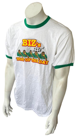Anvil Men's Yo Gabba Gabba Biz's Beat Of The Day White Shirt Size Large