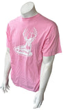 Anvil Men's Team Realtree Buck Graphic Pink Short Sleeve Shirt Size Large