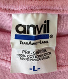 Anvil Men's Team Realtree Buck Graphic Pink Short Sleeve Shirt Size Large