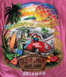 Gildan Men's Ron Jon Surf Shop Spring Break 2013 Orlando Pink Shirt Size Large