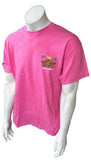 Gildan Men's Ron Jon Surf Shop Spring Break 2013 Orlando Pink Shirt Size Large