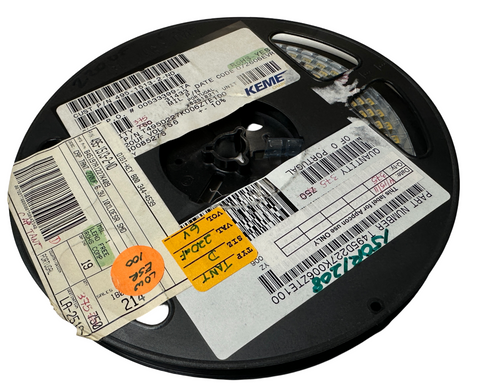 Reel of 375 Kemet T495D227K006ZTE100 Tantalum Capacitor 220µF 6.3V ±10% 2917 SMD