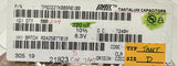 Reel of 254 AVX TPSD227K006R0100 Tantalum Capacitor 220µF 6.3V ±10% 2917 SMD