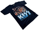 Alstyle Youth Kiss The Tour 2012 Graphic Black Short Sleeve Shirt Size Medium