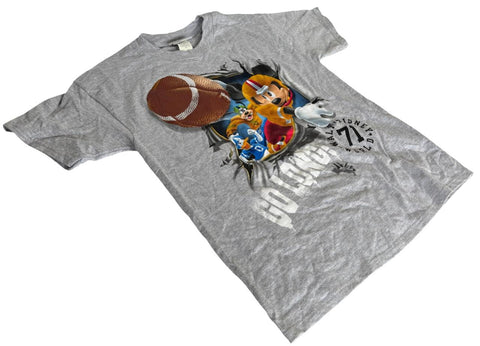 Disney Youth Walt Disney World Mickey & Friends Go Long Gray Shirt Size Large