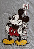 Disney Youth Classic Mickey Mouse Graphic Gray Short Sleeve Shirt Size Medium