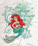 Disney Youth The Little Mermaid There's Magic In Dreams White Shirt Size Medium