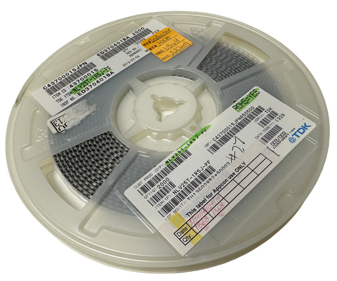 Reel of 1368 TDK NLV25T-1R5J-PF Wirewound Inductor 1.5 µH ±5% 220 mA 1.3 Ω 1008