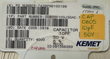 Reel of 4000 Kemet C0805C100J5GACTU Multilayer Ceramic Capacitor 10 pF 50 V ±5%