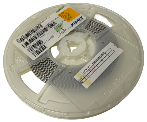 Reel of 1200 Kemet C1206C106K4PACTU Multilayer Ceramic Capacitor 10 µF 16 V ±10%