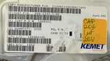 Reel of 1415 Kemet C1206C105K3RAC7800 Multilayer Ceramic Capacitor 1 µF 25V ±10%