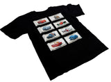 Disney Boys Cars 2 Lightning McQueen & Friends Graphic Black Shirt Size Medium