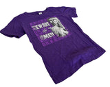 Pimatee Girls Frankenweenie Weird Girl Beware The Omen Purple Shirt Size Medium