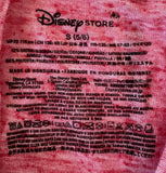 Disney Girls Mickey & Minnie Mouse Hug It Out Red Short Sleeve Shirt Size Small