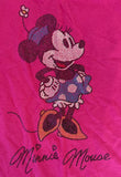 Disney Girls Classic Minnie Mouse Graphic Pink Short Sleeve Shirt Size Medium