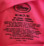 Disney Girls Minnie Mouse Graphic Pink Short Sleeve Shirt Size Medium