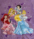 Disney Girls Princess Palace Pets Purple Short Sleeve Shirt Size Small